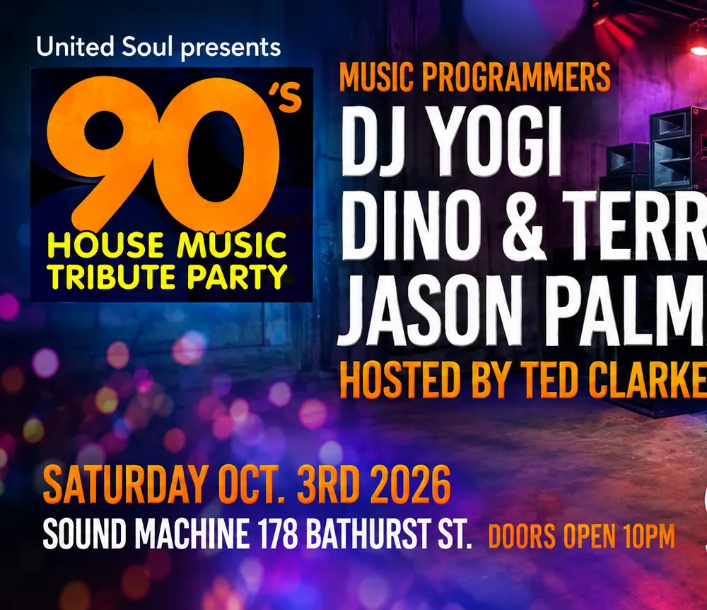 90's House Music Tribute Party with Dino & Terry, Jason Palma & DJ Yogi