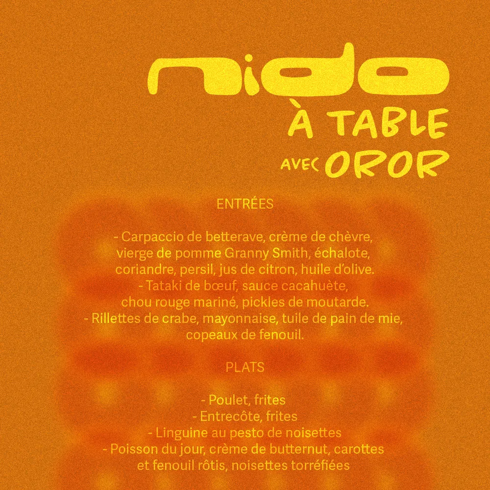 nido - A table avec oror