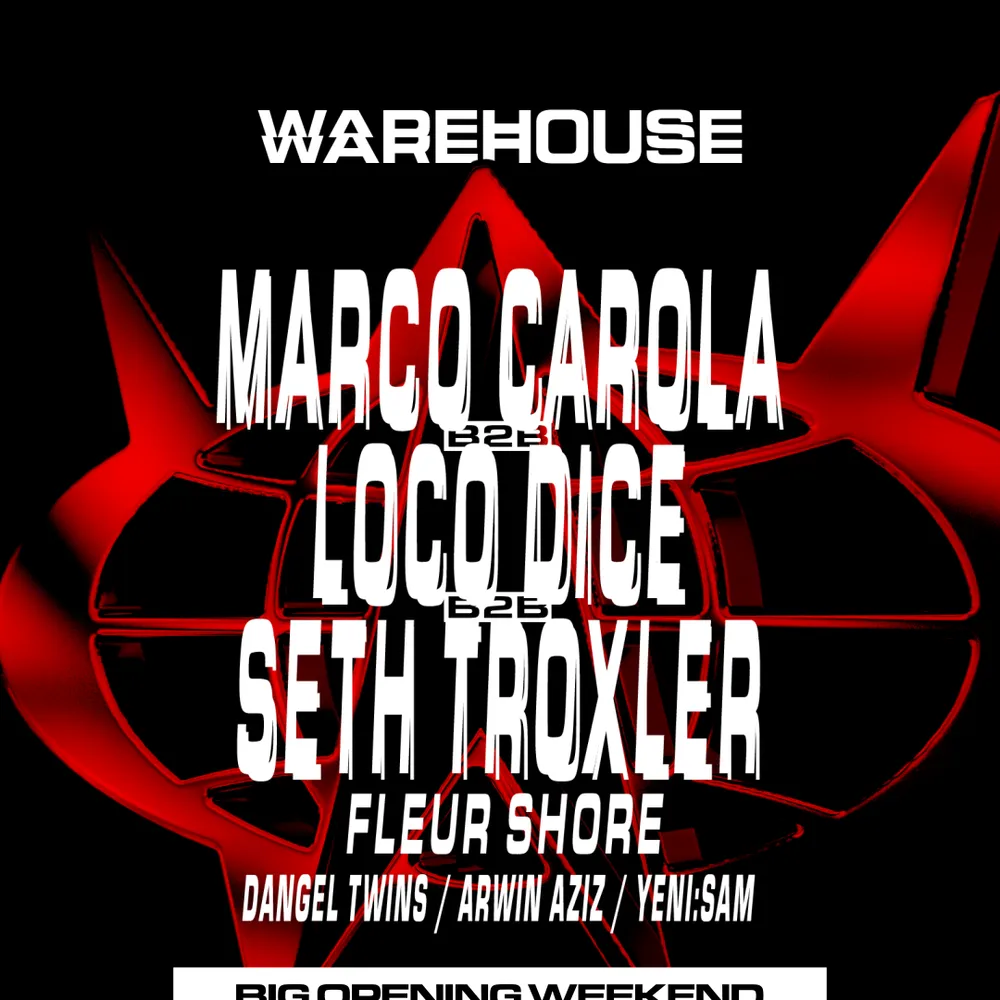 Warehouse Opening - Marco Carola b2b Loco Dice b2b Seth Troxler