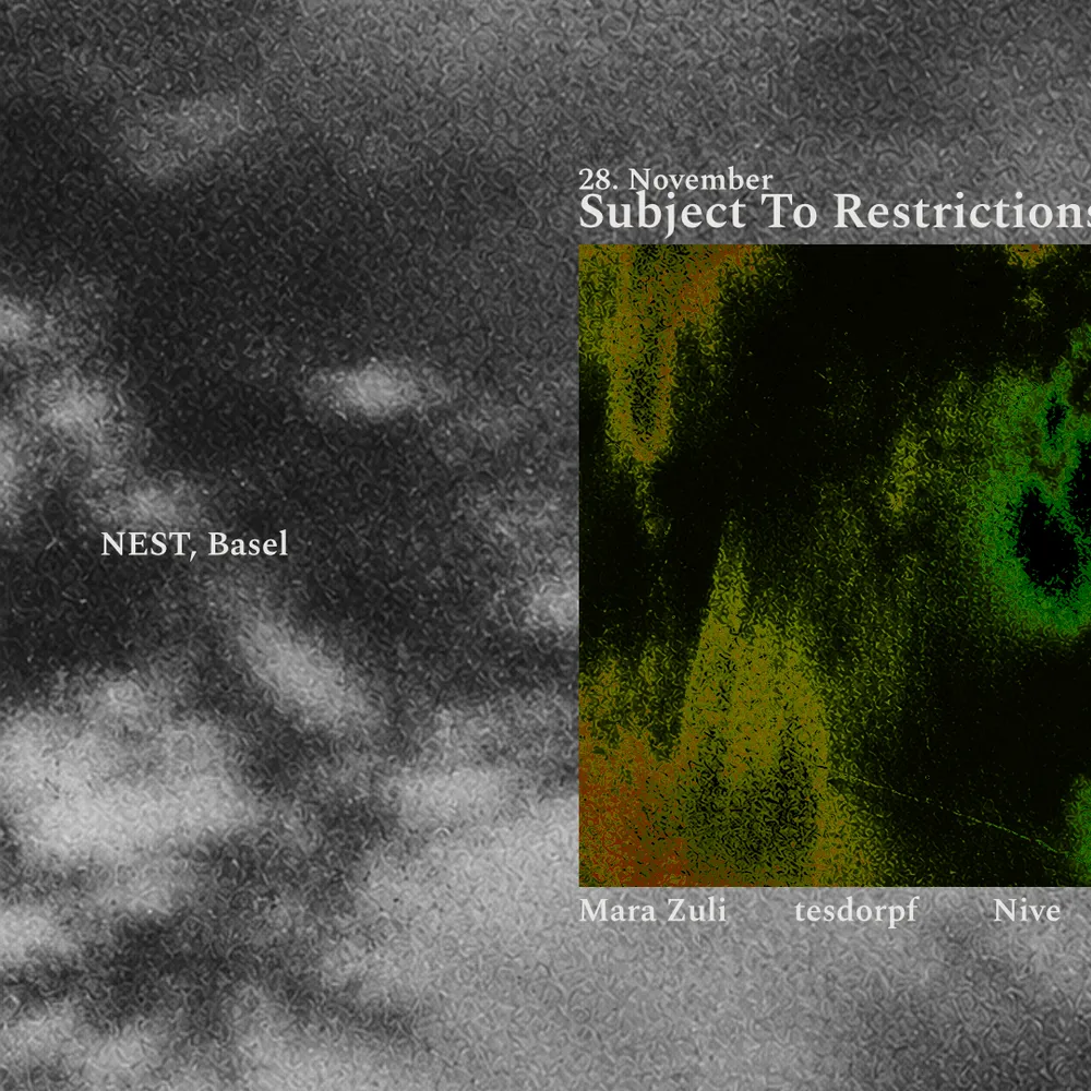 Subject To Restrictions Discs pres. Mara Zuli • Tesdorpf • Nive • Dominik André