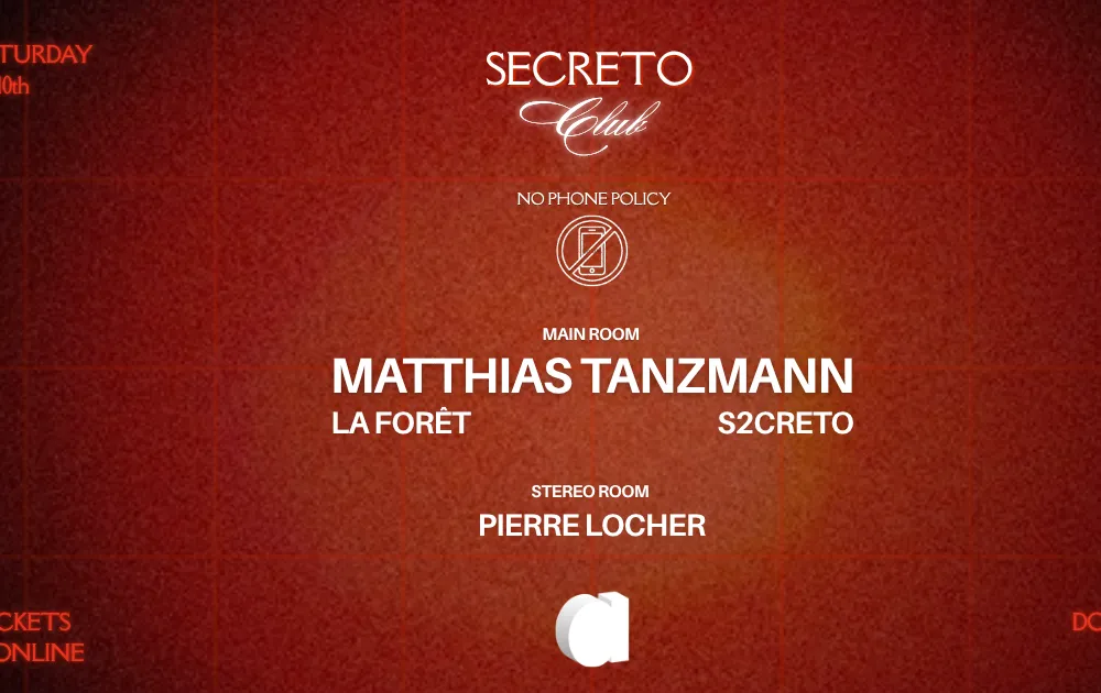 Matthias Tanzmann · La Forêt · S2CRETO · Pierre Locher