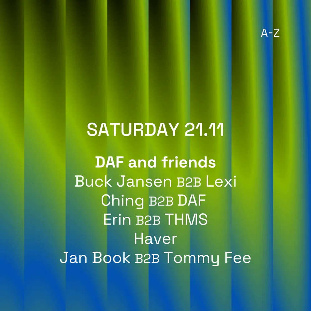 TOFFLER presents DAF and friends