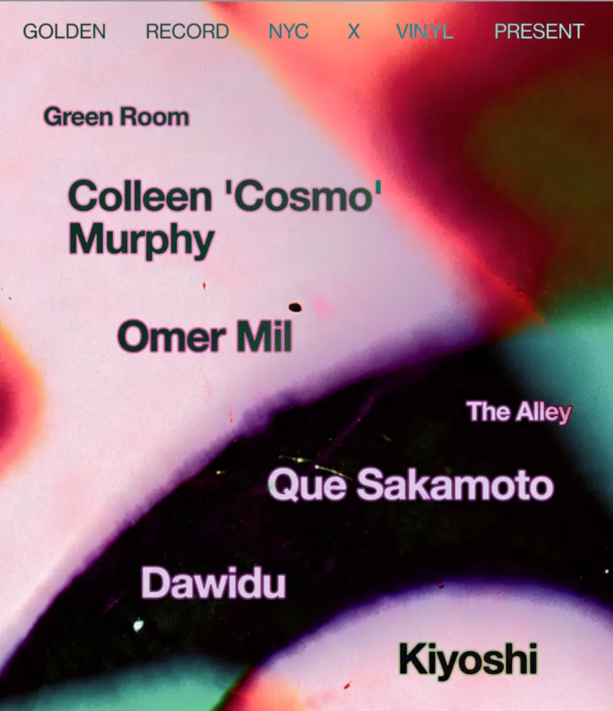 Golden Record NYC and Vin.yl present Colleen 'Cosmo' Murphy & Que Sakamoto