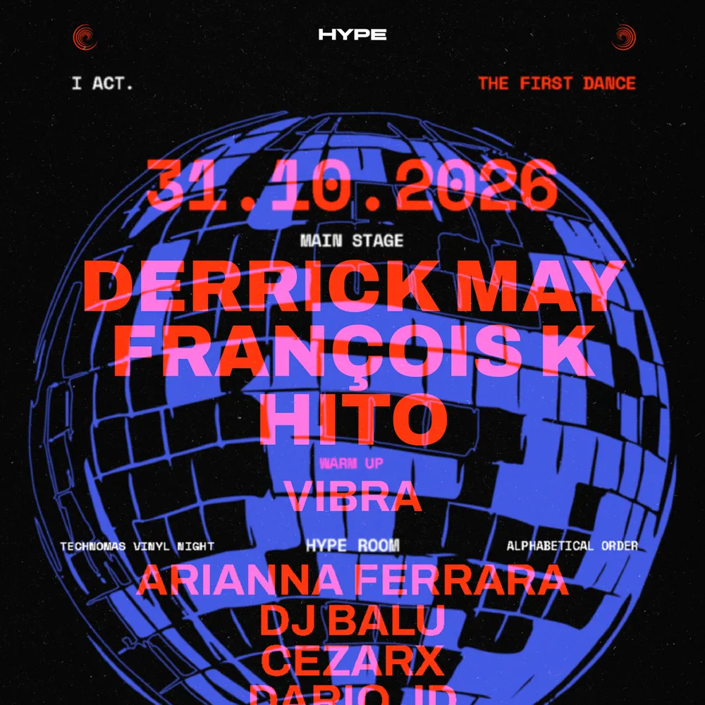 THE FIRST DANCE: Derrick May, FRANÇOIS K, Hito and TECHNOMAS Vinyl Night