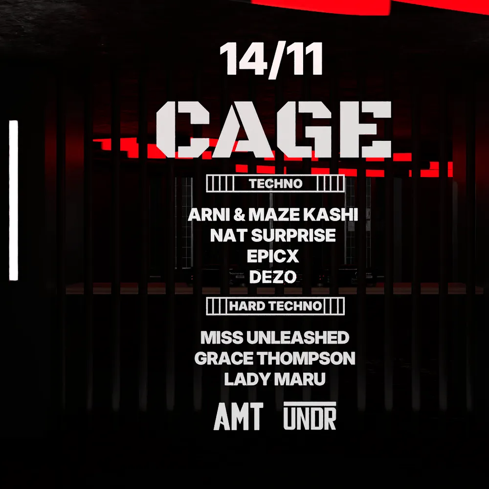 ▥ CAGE by UNDR: Techno / Hard Techno [Kinky]