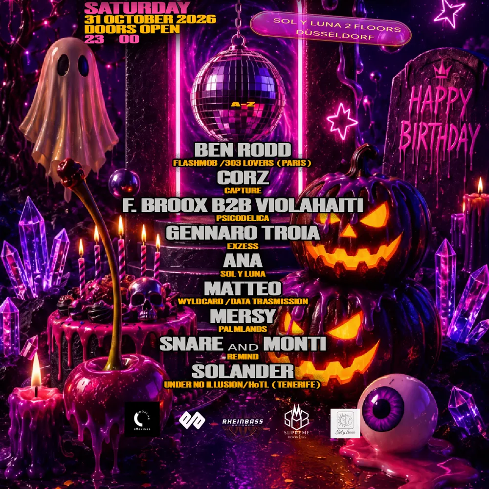 Rheinbass & Electronic Affairs Halloween with Solander / Ben Rodd / Matteo (IT)