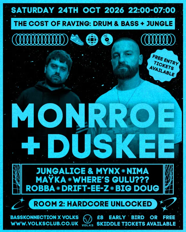 The Cost of Raving presents: Monrroe + Duskee