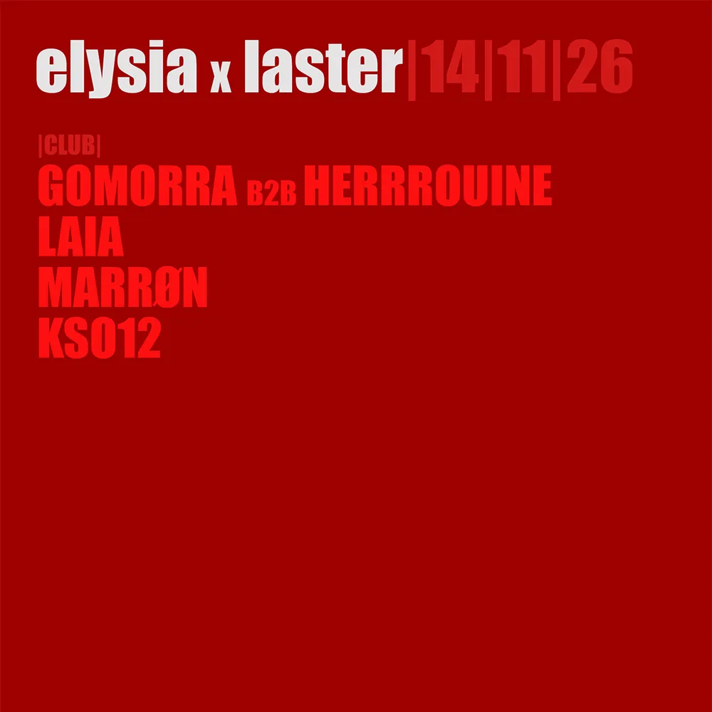 Elysia x Laster Samstag 14. November