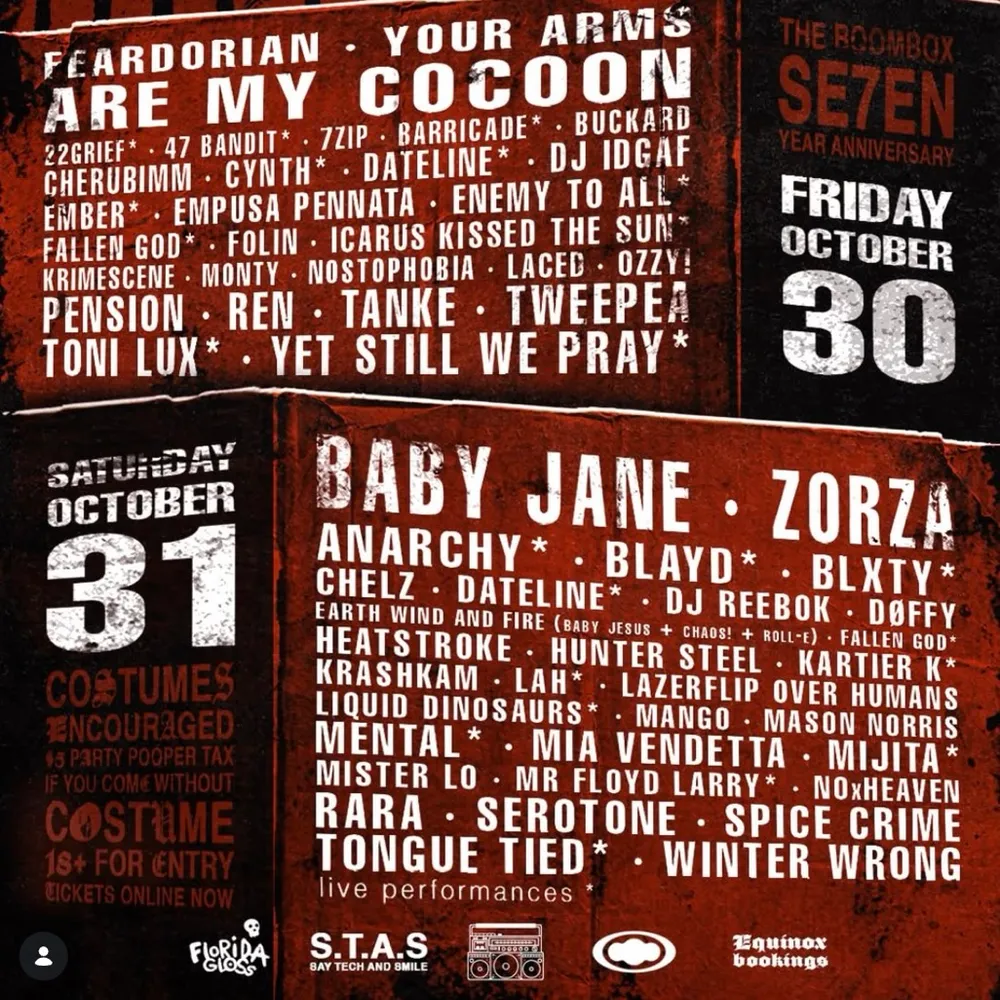 The Boombox Seven Year Anniversary