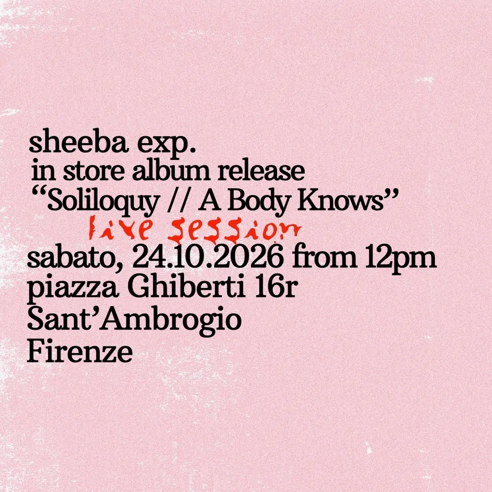 SHEEBA EXP. 'Soliloquy // A Body Knows' ☆ in store album release and live session