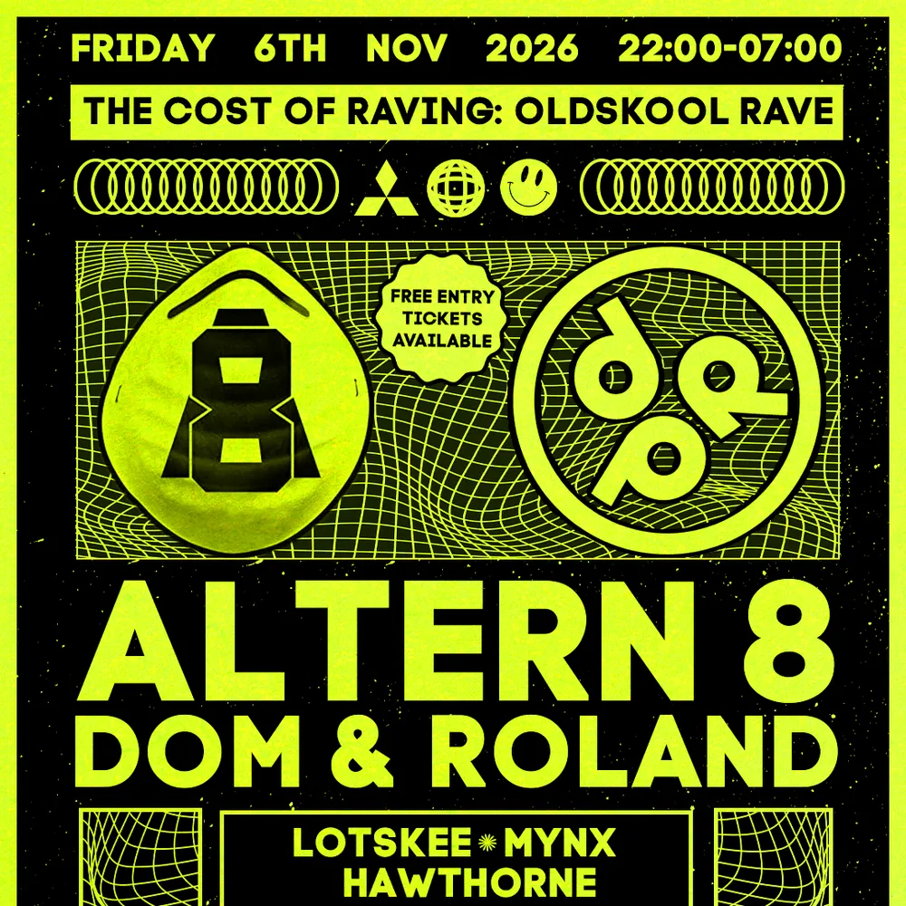 The Cost of Raving presents: Altern 8 and Dom & Roland
