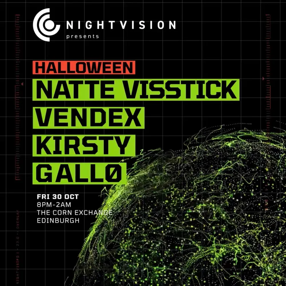 Nightvison Halloween: Natte Visstick, Vendex, KIRSTY, GALLØ