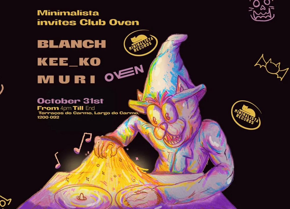 Minimalista invites Club Oven - Halloween