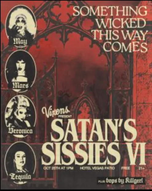 Vixens of Volstead Drag Brunch: Satan’s Sissies VI