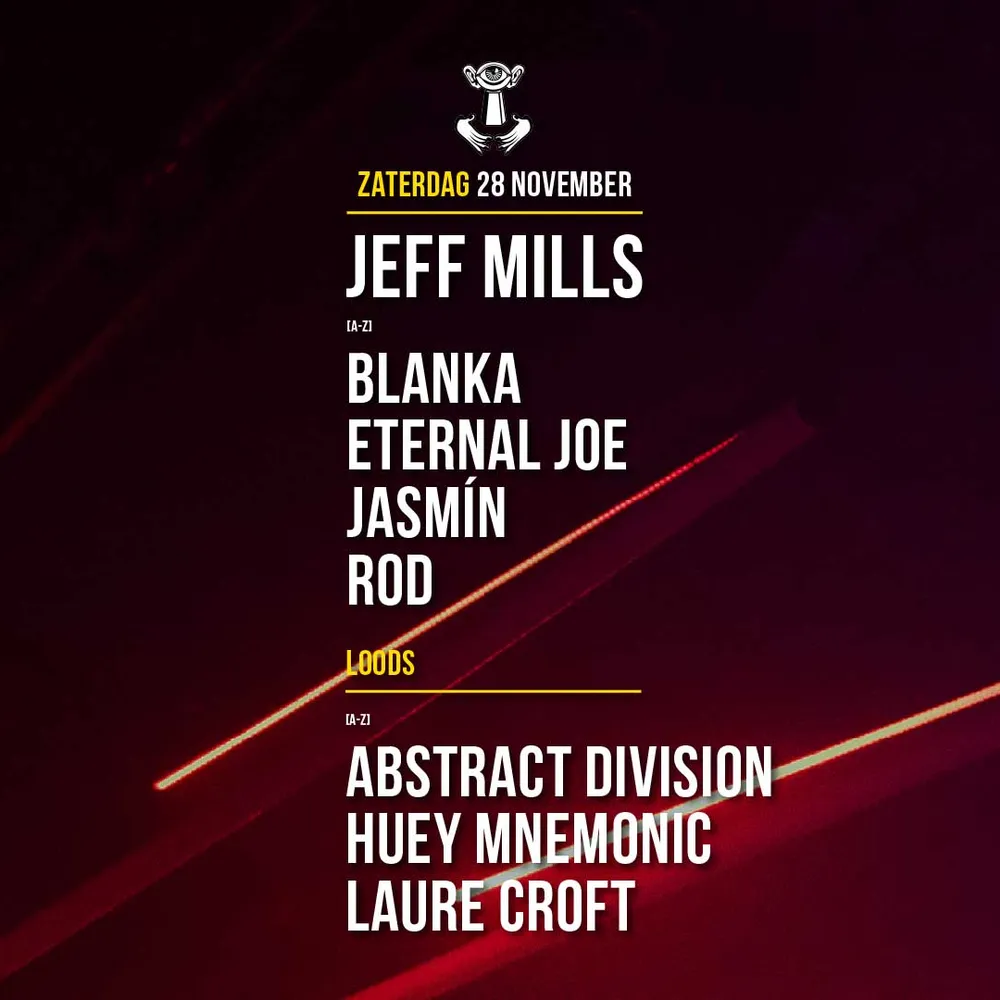 28 NOV - Thuishaven with Jeff Mills / ROD / BLANKA