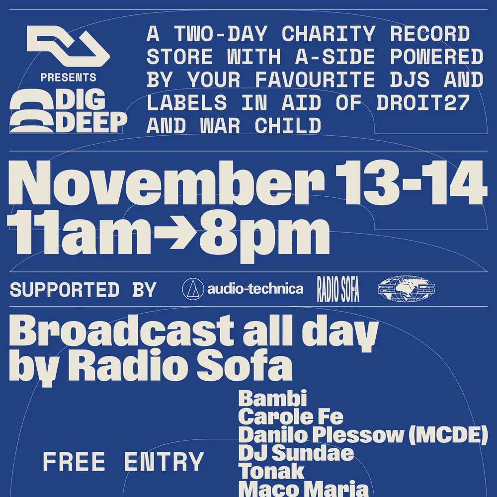 RA25 x Dig Deep: Free Pop-Up Charity Record Store with a-side