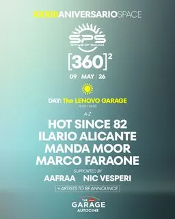 [LAS TICKETS] 33 ANIVERSARIO Space with Hot Since 82, Ilario Alicante, Marco Faraone